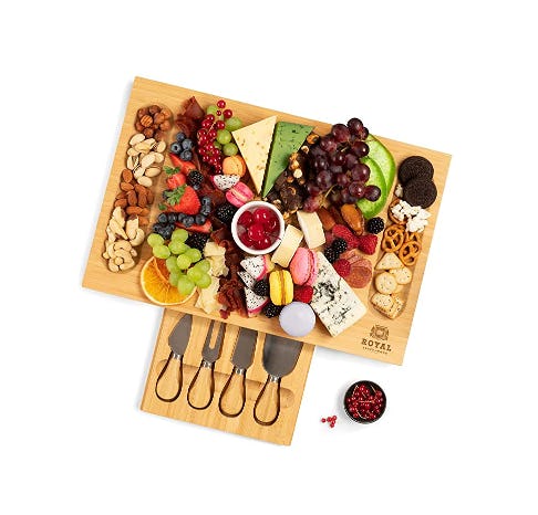 ROYAL CRAFT WOOD Unique Bamboo Cheese Board