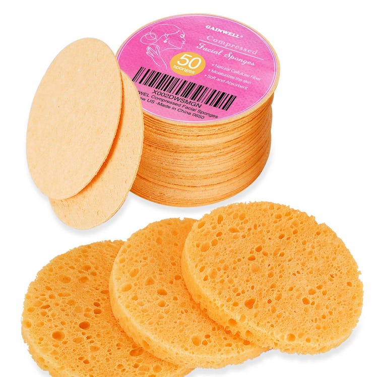 GAINWELL Cellulose Facial Sponges (50-Count)