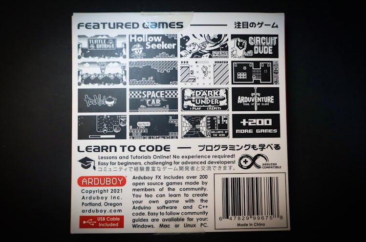 Arduboy FX review: 200 games are included with the handheld. Most of them are clones of classic game...