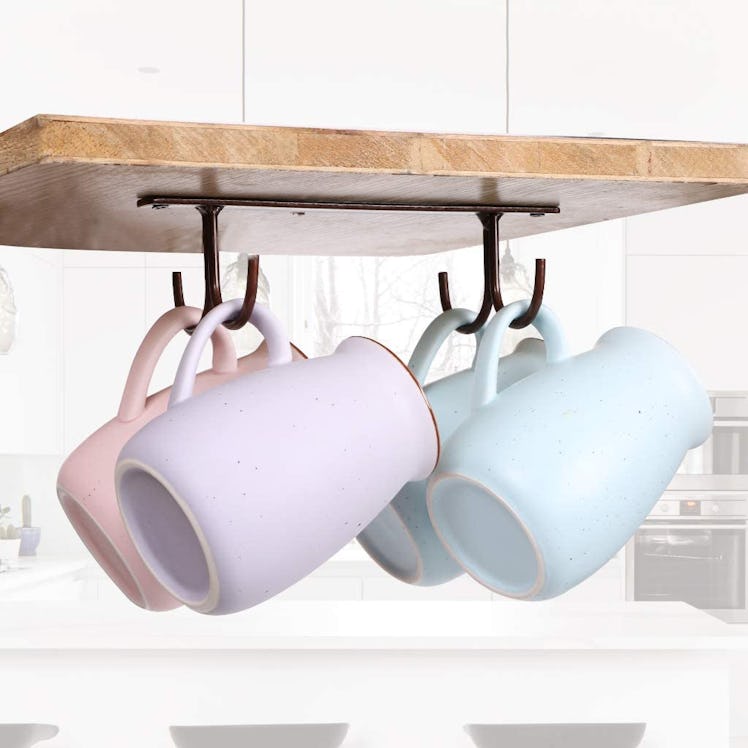 Fvstar Under-Cabinet Mug Hanger (2-Pack)