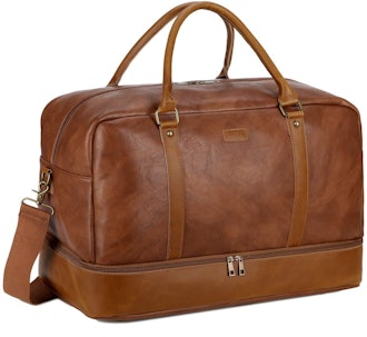 BAOSHA Leather Weekender Bag