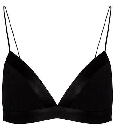 Ash Crêpe Satin Bralette 