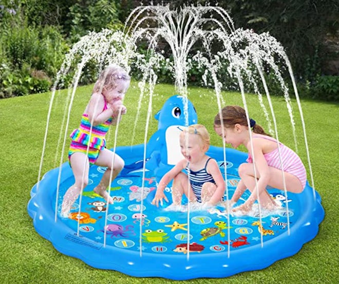 iBase Toy Inflatable Dolphin Splash Mat 