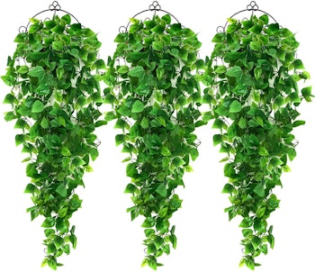 AGEOMET Artificial Hanging Plants (3 Pieces)