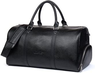 Bostanten Genuine Leather Weekender Bag