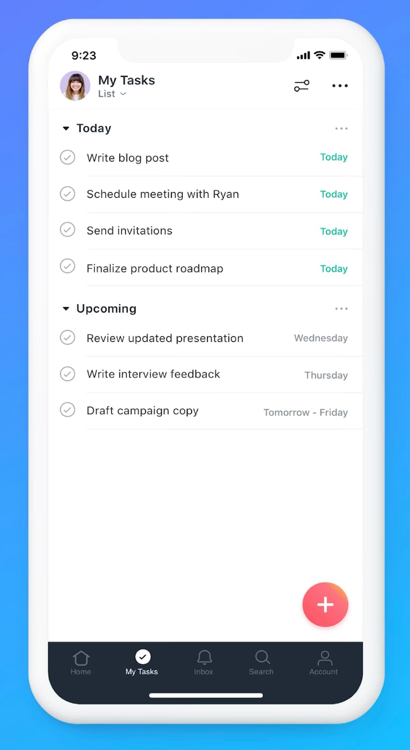 Asana is one organization app that's perfect for your tasks.