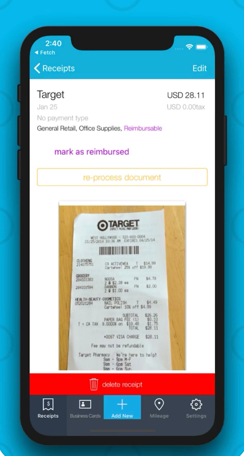 Organize your receipts and purchases with this organization app.