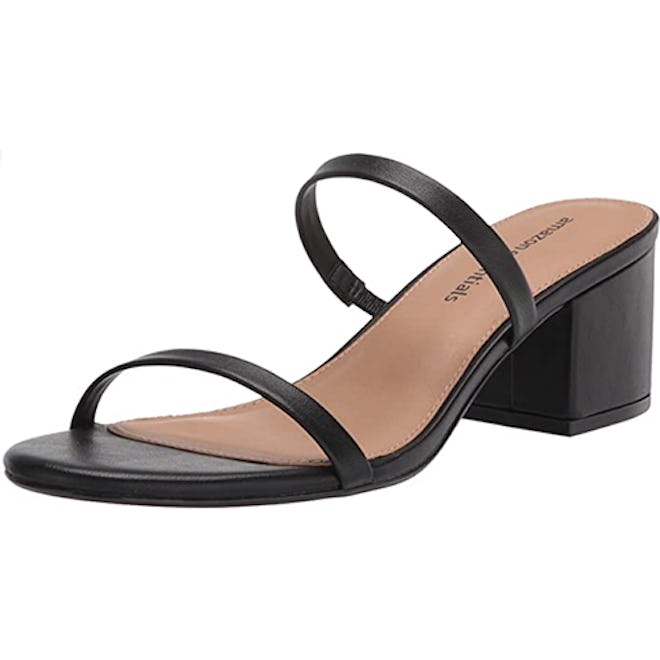 Amazon Essentials Thin Two Strap Heeled Slide Sandal