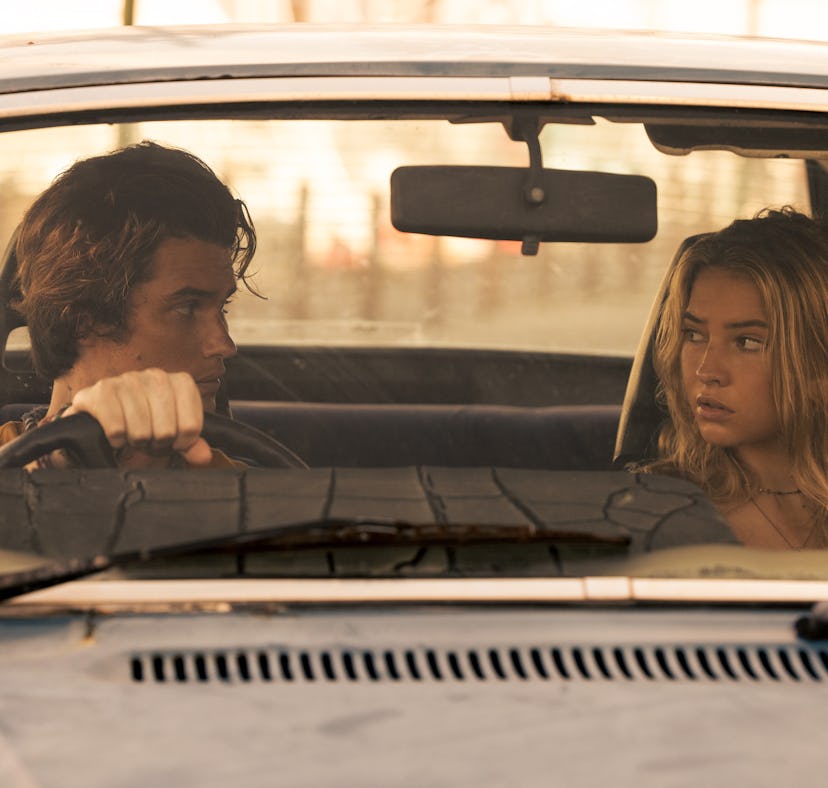 Chase Stokes as John B and Madelyn Cline as Sarah Cameron in 'Outer Banks Season 2