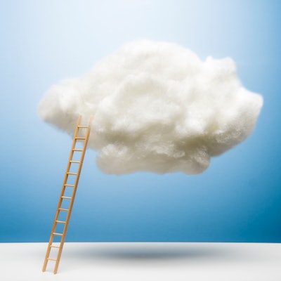 ladder leading to cloud
