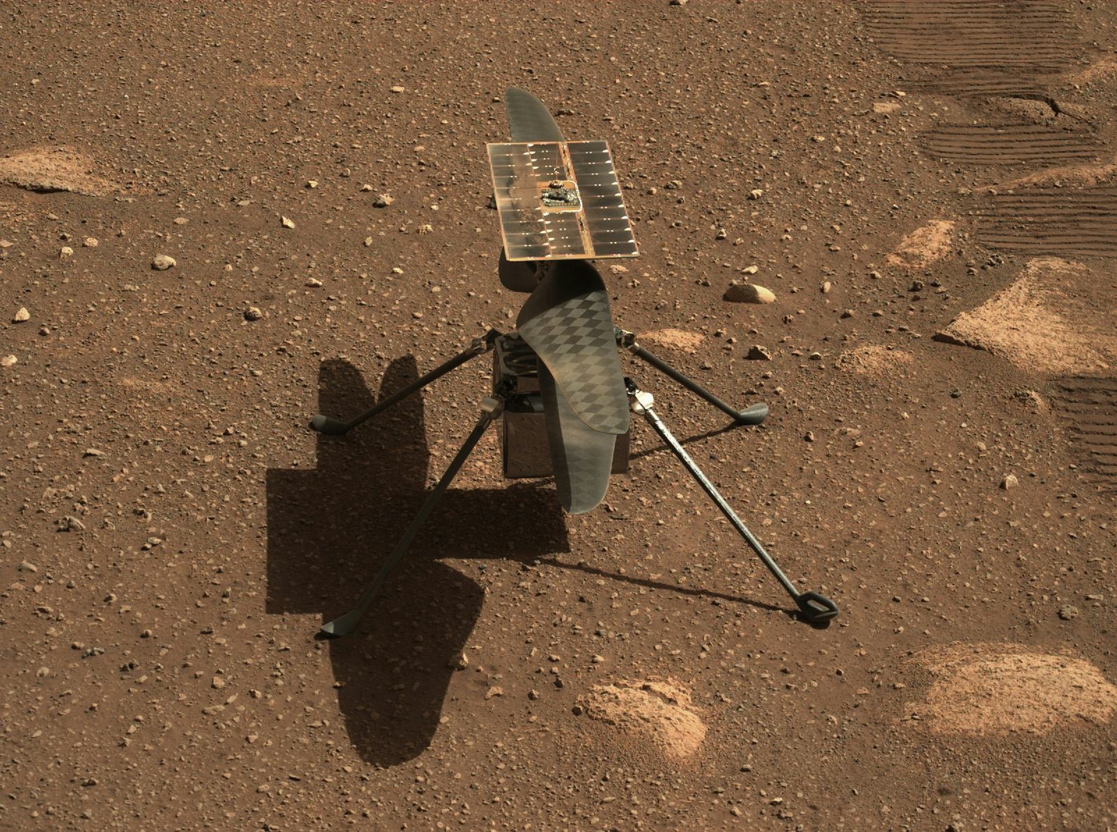 NASA Ingenuity helicopter on Mars.