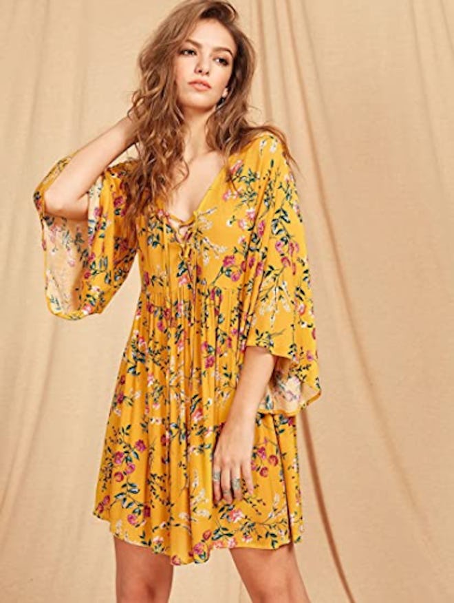 Milumia V-Neck Flowy Dress