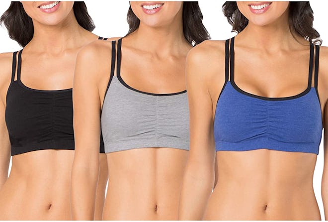 Fruit Of The Loom Spaghetti Strap Pullover Bras (3-Pack)