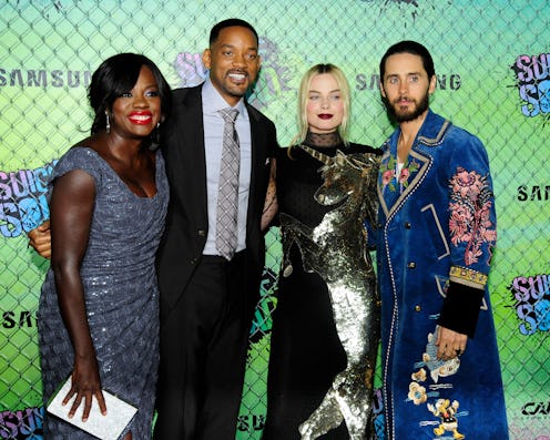 iola Davis, Will Smith, Margot Robbie and Jared Leto at the premiere of Suicide Squad.