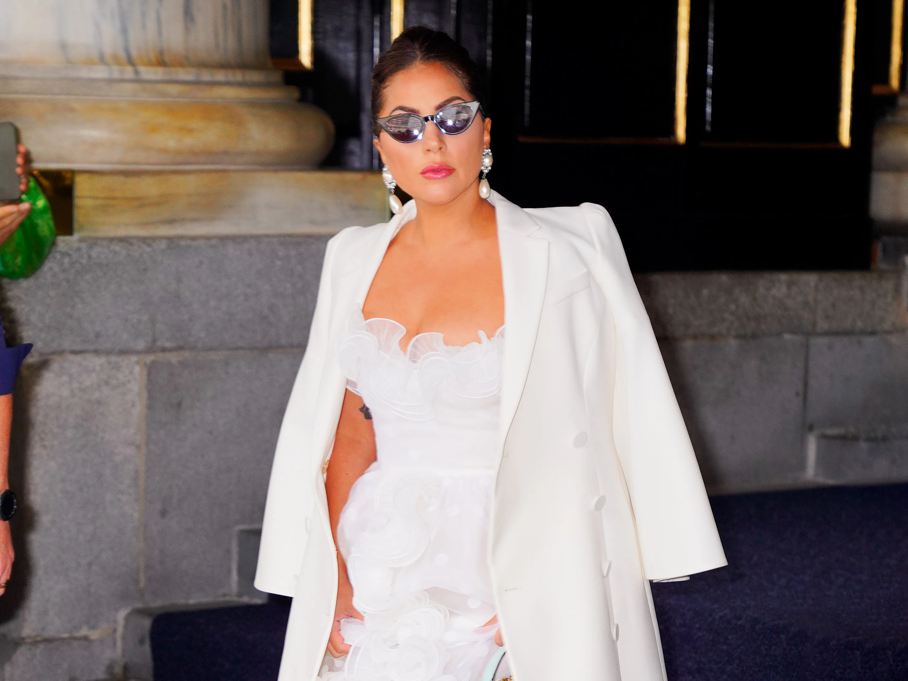 Lady Gaga Is Casually Wearing Formal Gowns During An NYC Heat Wave