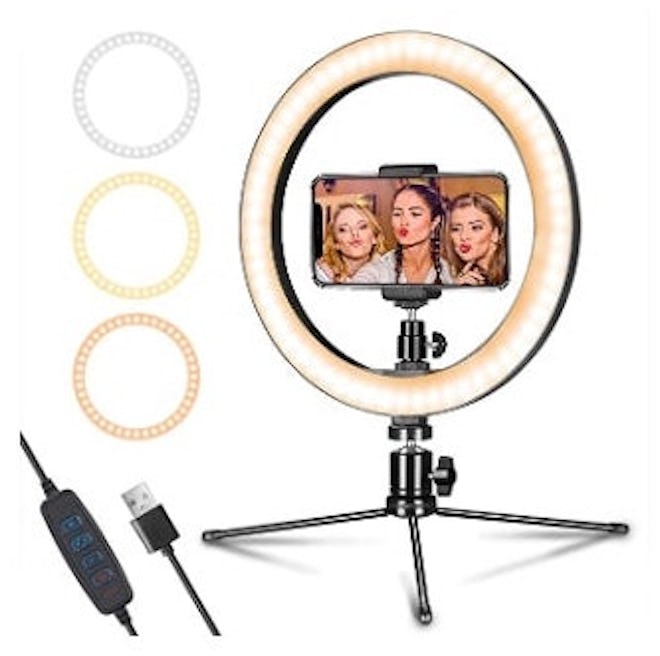 LED Ring Light 10" with Tripod Stand & Phone Holder