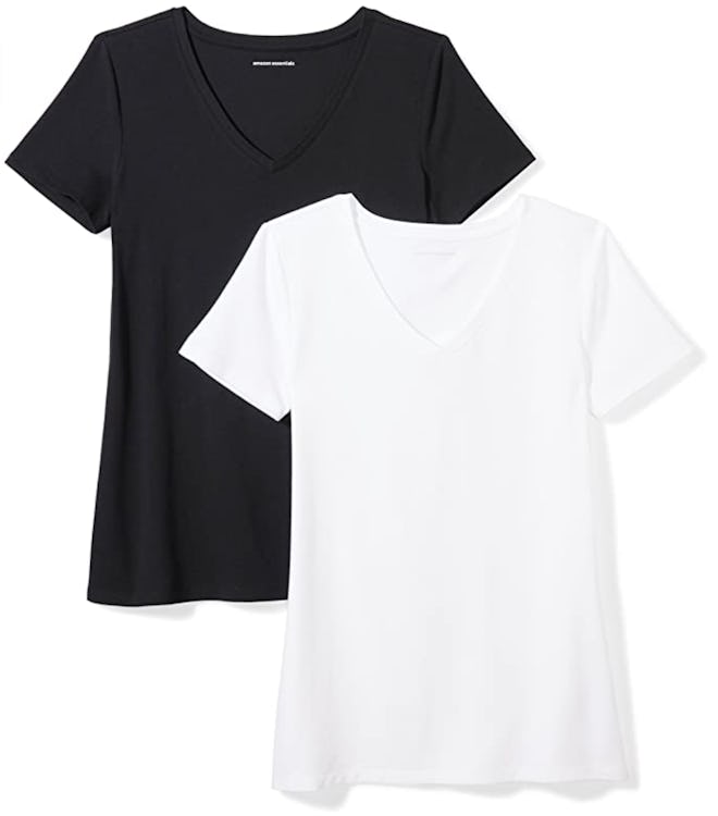 Amazon Essentials Short Sleeve V-Neck (2-Pack)