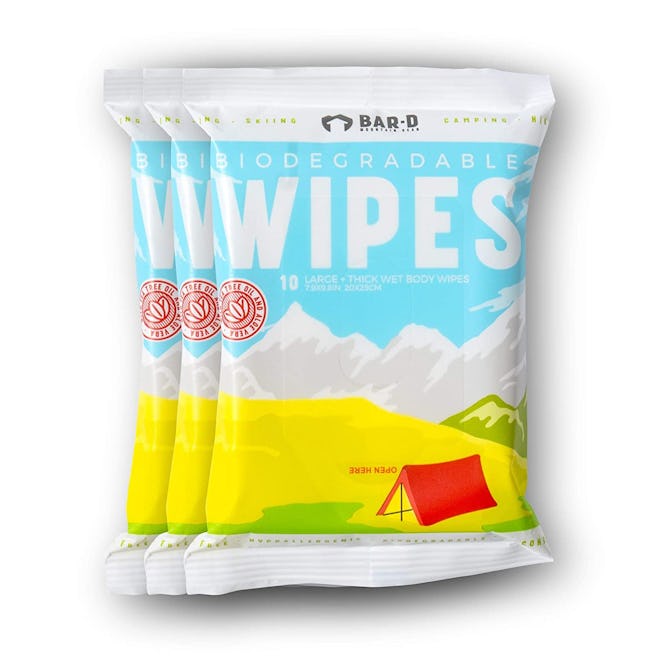 Bar-D Biodegradable Body Wipes (3-Pack)