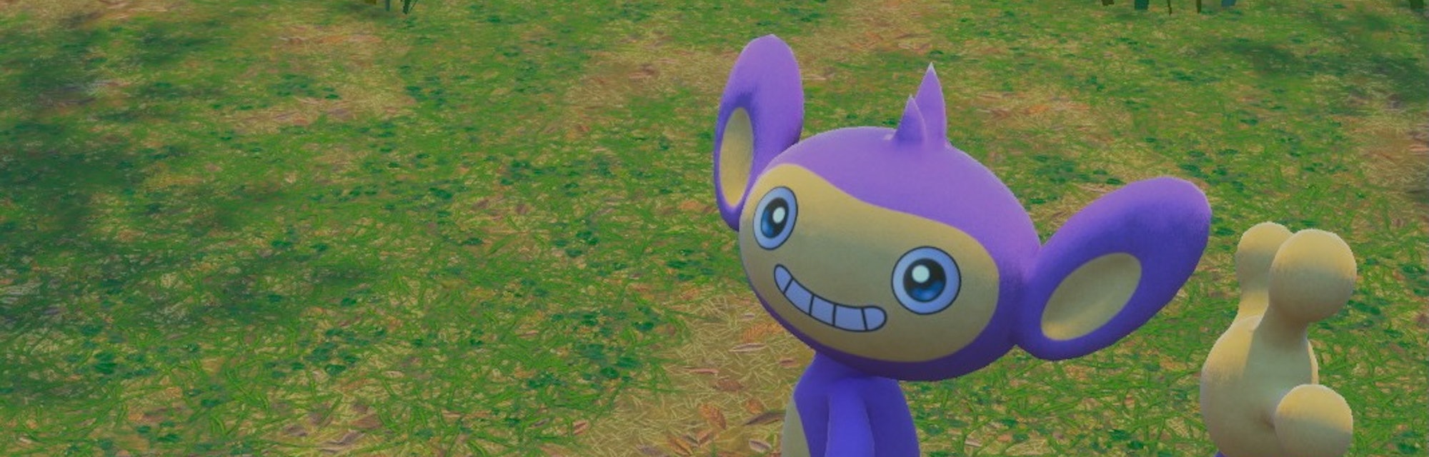 A Pokémon smiling