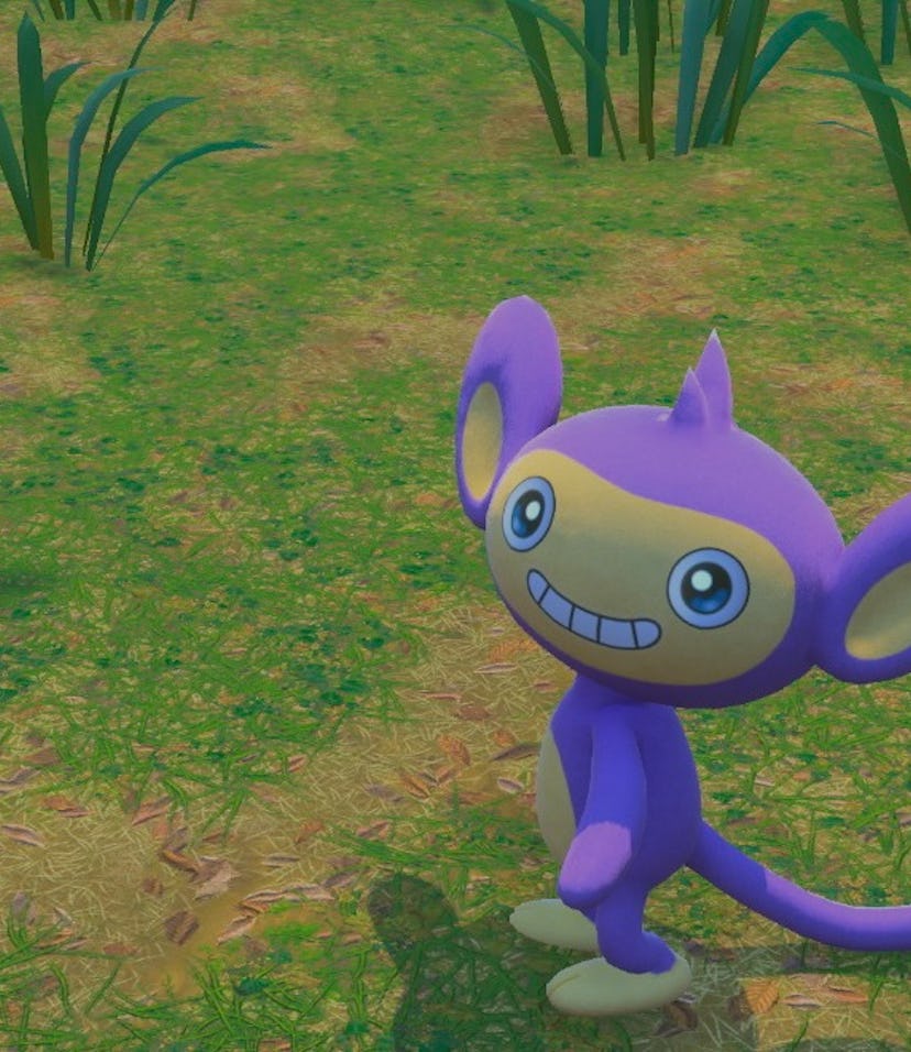 A Pokémon smiling