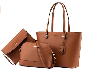 LOVEVOOK Leather Handbag (3 Pieces)