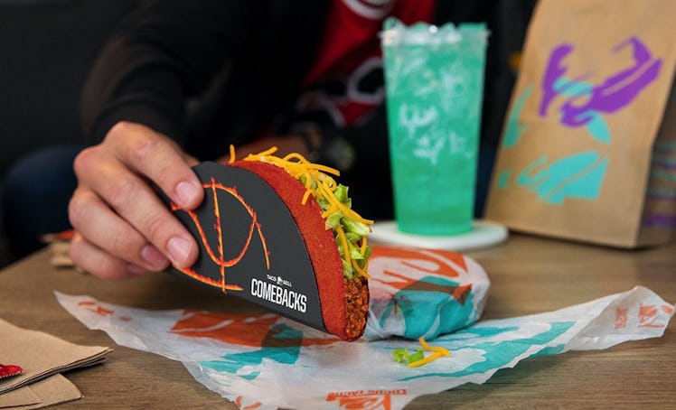 Here's how to get free Flamin' Hot Doritos Locos Tacos from Taco Bell.