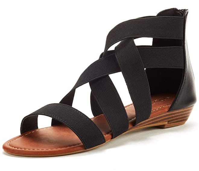 DREAM PAIRS Strappy Low Wedge Sandals