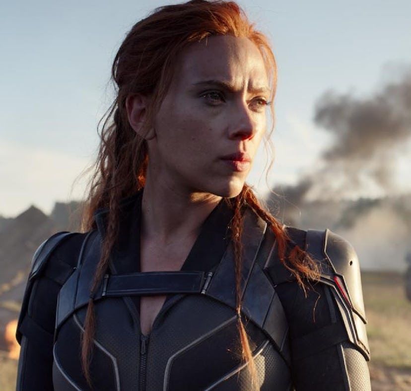 Black Widow from the Marvel movies stands confidently like all her self-assured quotes throughout th...