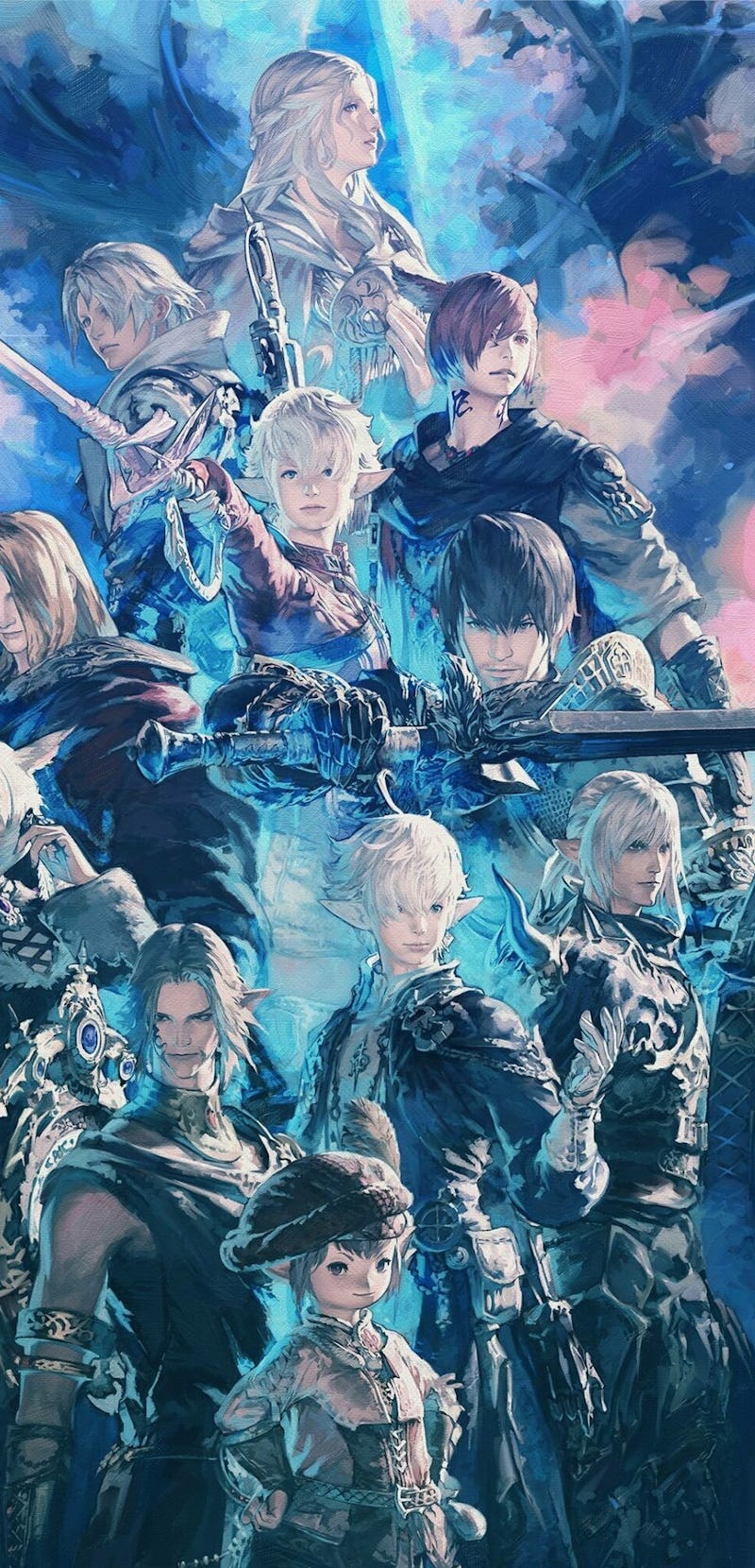Final Fantasy 14 Endwalker character poster