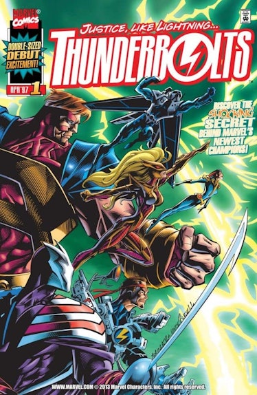 The cover of Marvel's Thunderbolts Comic, published in 1997