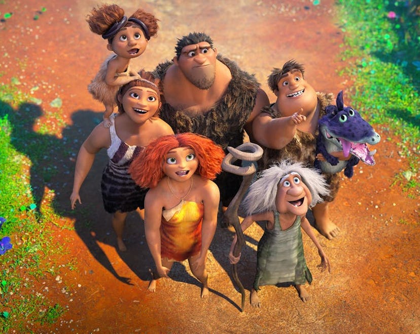 Emma Stone lends her voice to the film, 'The Croods 2: A New Age, streaming on Hulu.