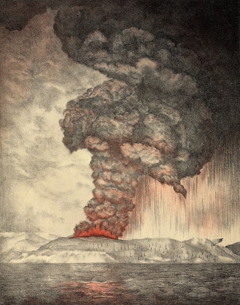 Eruption of Krakatoa in 1883