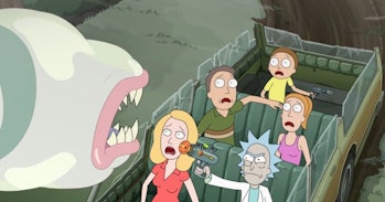 rick and morty monster cum