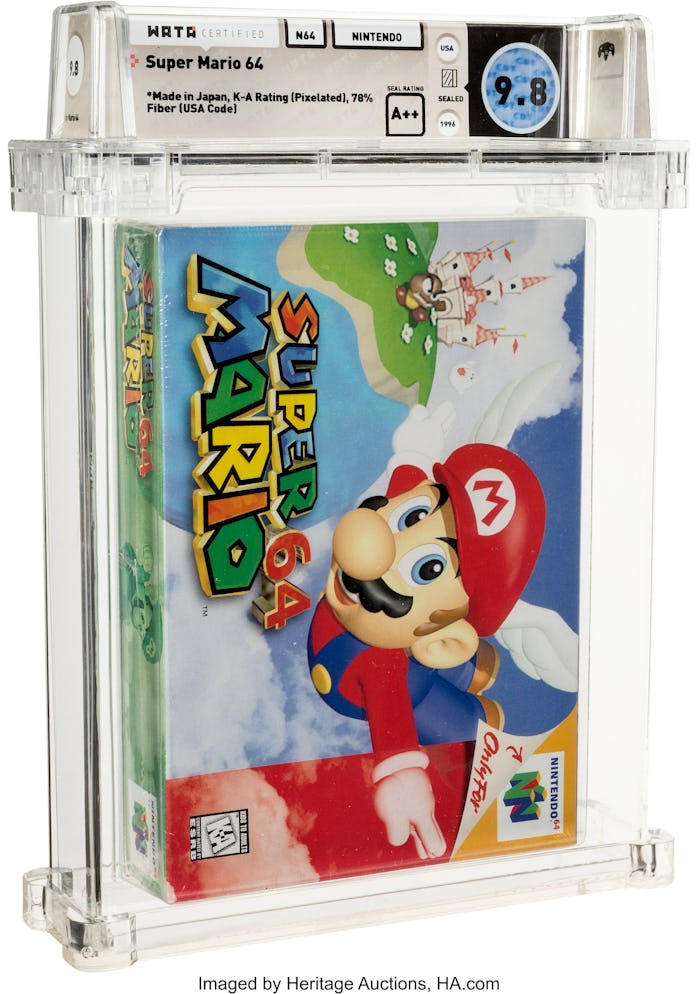 Super Mario 64 sealed auction item from Heritage Auctions