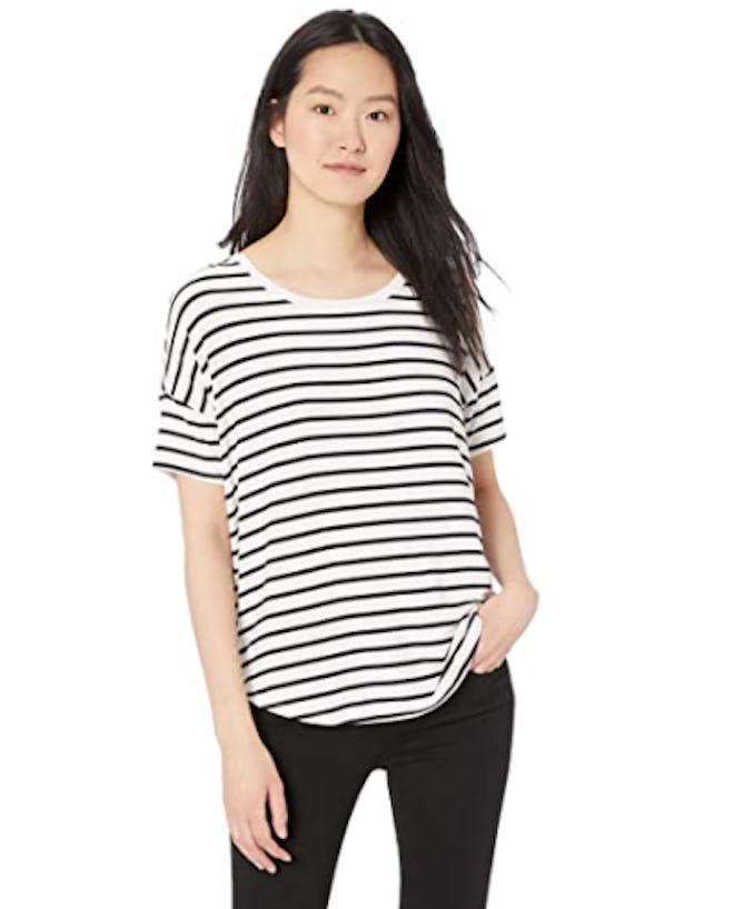 Daily Ritual Jersey Short-Sleeve Scoop-Neck Shirt