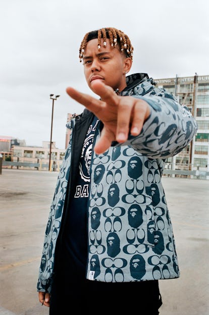 Cordae for Coach x Bape collaboration.