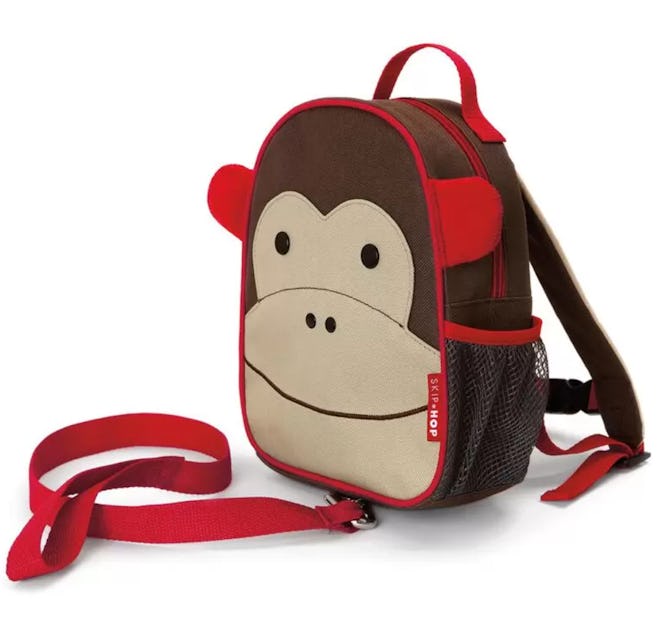 Mini Backpack With Safety Harness - Monkey