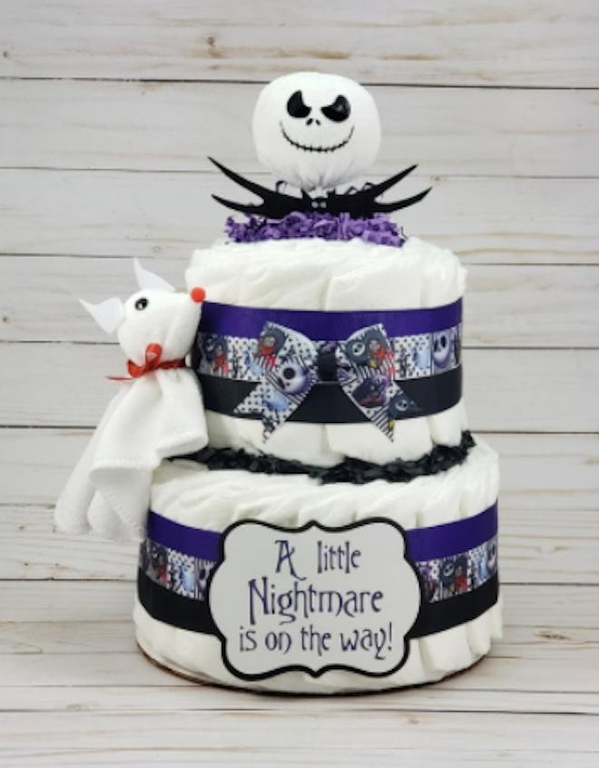 Nightmare Before Christmas diaper cake