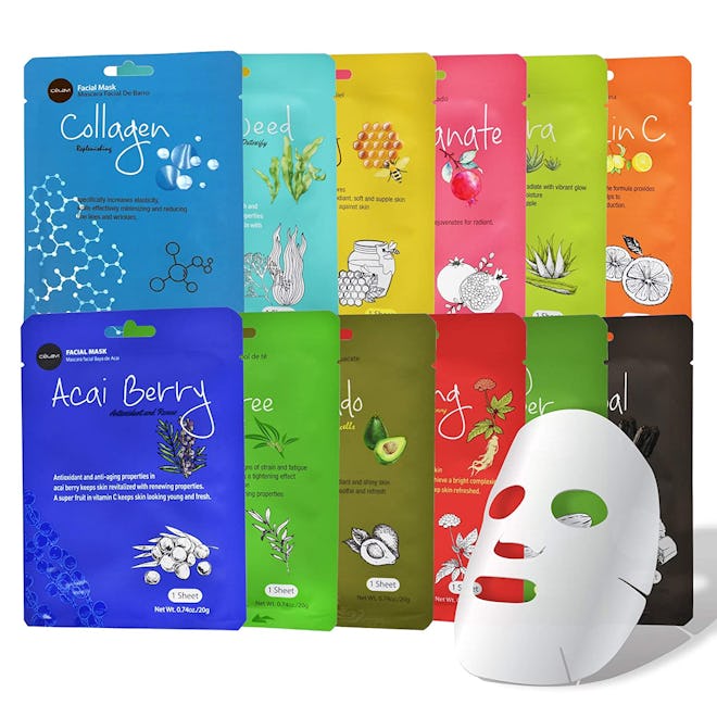 Celavi Cosmetics Face Masks (12-Pack)