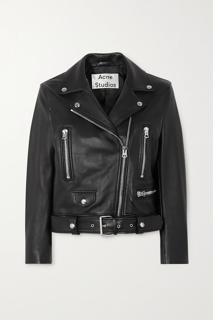 Black Leather Biker Jacket