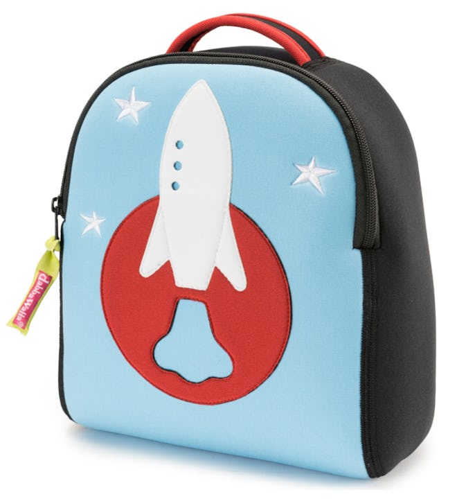 Rocket Toddler Harness Backpack, Blue and Red