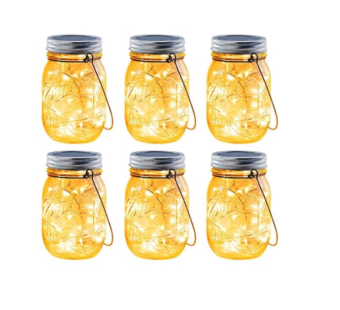 Brizled Solar Mason Jar Lights (6-Pack)