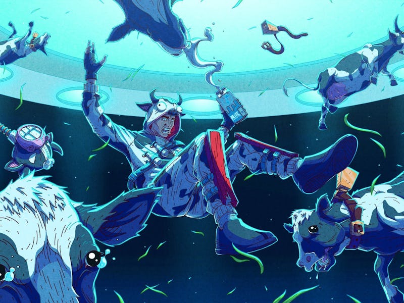 fortnite cow comic bull