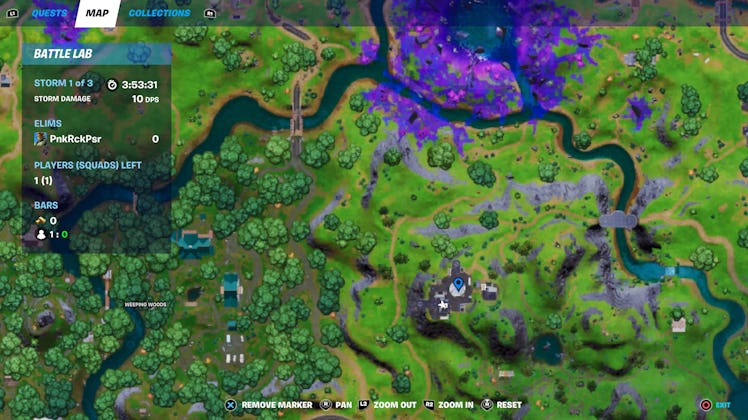fortnite inflate a bull location map