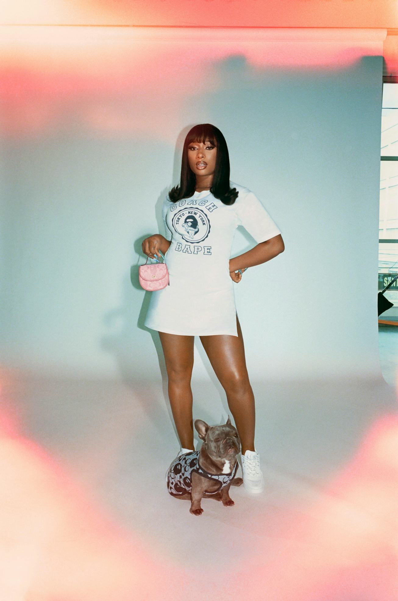 Megan Thee Stallion for Coach x Bape collaboration.