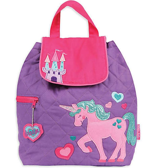 Unicorn Quilted Backpack in Pink