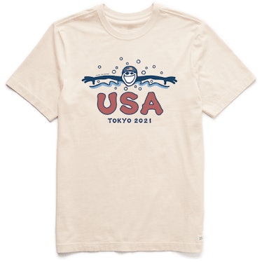 Men's Jackie USA Swimmer 2021 Short Sleeve Tee