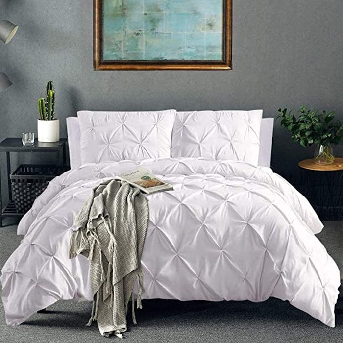 Vailge Pinch Pleated Duvet Cover 