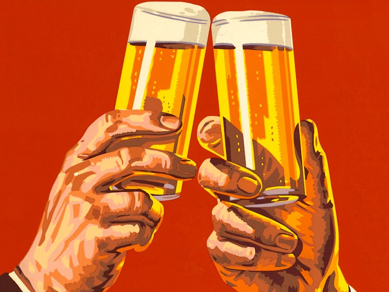 A toast with alcohol