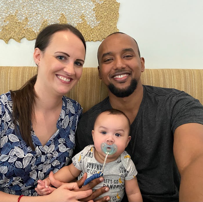 Erin Kahin spoke with Romper about her son winning the title of 2021 Gerber Spokesbaby.